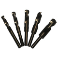 Drill America 9/16"-1" 5Pc. Cobalt Reduced Shank Drill Bit Set, Number of Flutes: 2 POUDWDCO